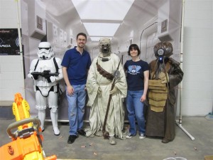 Rod and Leanne Hannah pose with Garrison Carida 501st Legion