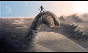 Dune__Drive_the_sandworm_by_leywad