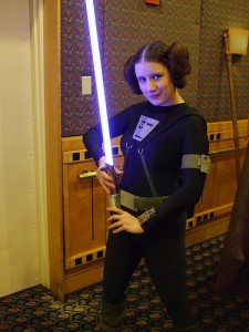 The Rebel Legion's Darth Mitsy as Princess Leia from Splinter of the Mind's Eye.