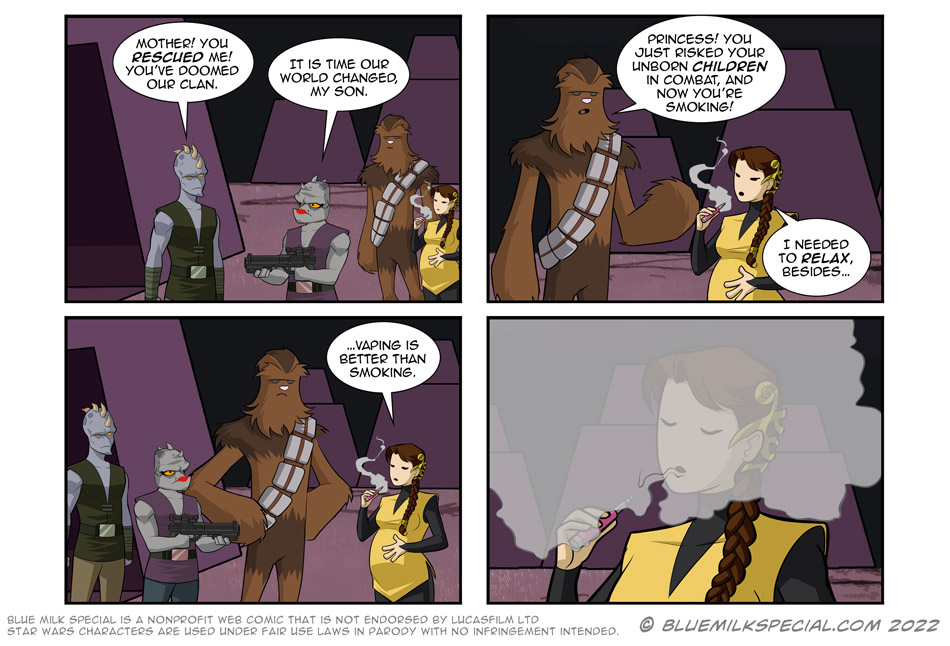 Princess Leia needs to relax